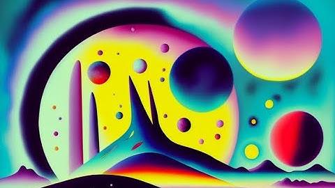 [GPT3 & Stable Diffusion 2.1 Animation]    Surreal Pastel Alien Planets  Epic Landscape Painting