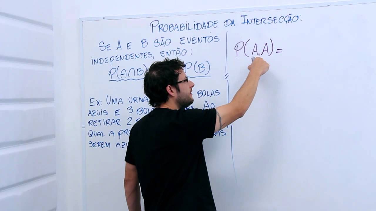 Probabilidade da Intersecção de Eventos (Teorema do Produto). #matemat