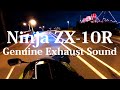 【Ninja ZX-10R Type-D】Genuine exhaust sound【Eat Ramen &amp; Tokyo City Drive】ラーメンと純正マフラー排気音