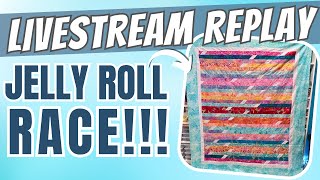 It's me versus Mom...who's going to win!  #JellyRollRace #quilting #livestream