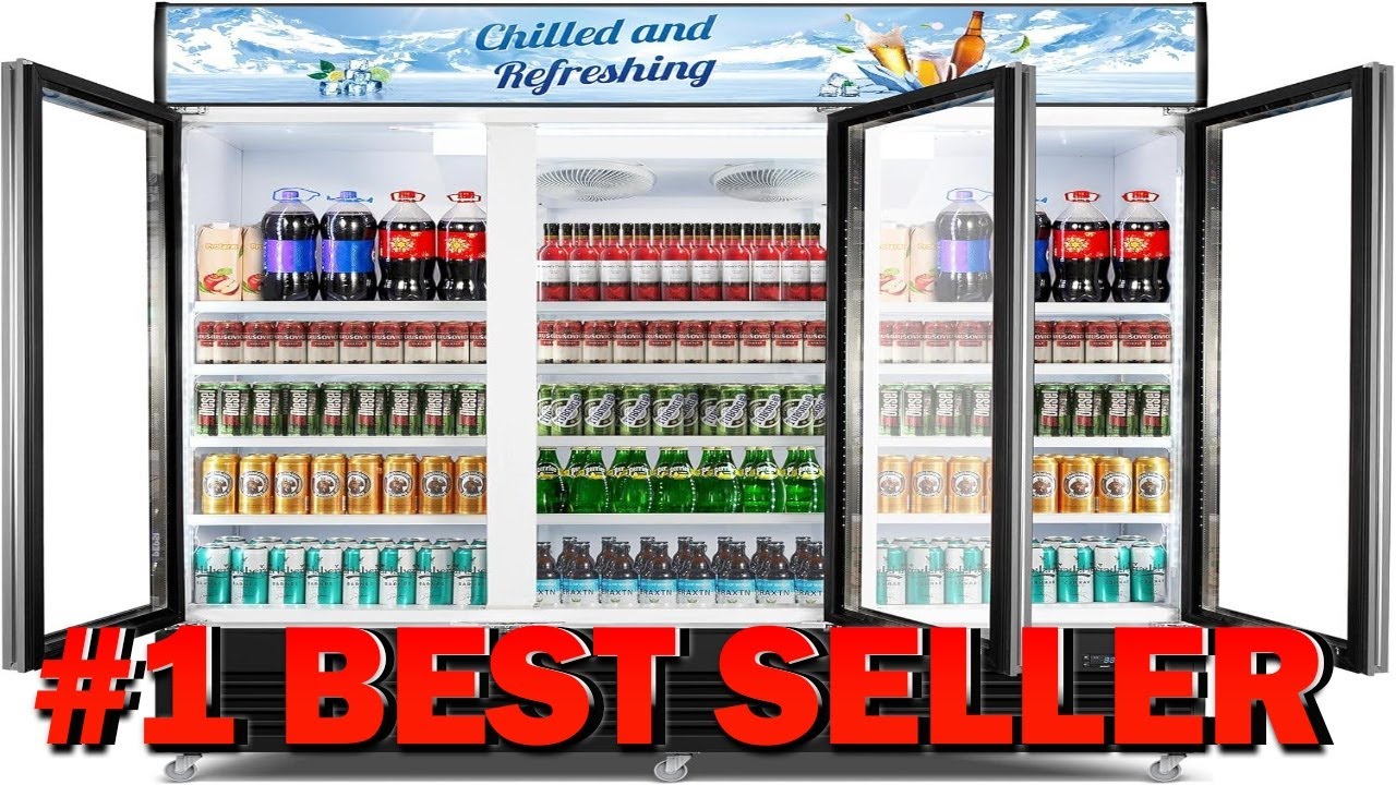 Commercial Beverage Refrigerator 75" W 60 Cu. Ft. Commercial Drink Fridge Display - B0F1YH8MTD