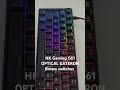 HK Gaming G61 Mechanical keyboard.GateronBrown switches.#gamingcommunity #gaming #mechanicalkeyboard