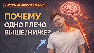 Почему одно плечо выше другого? Это не мышцы.