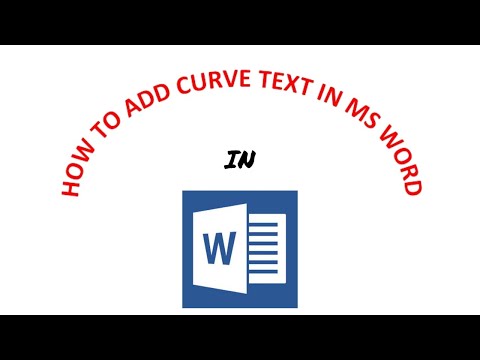 How to add Curve Text in MS Word ?