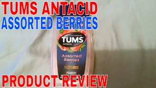 ✅  TUMS Assorted Berries Antacid Review 🔴