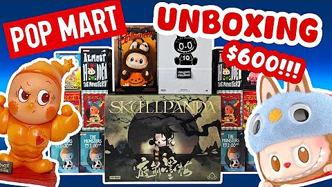 BIG $600 POPMART UNBOXING!! SKULLPANDA FULL SET!!!