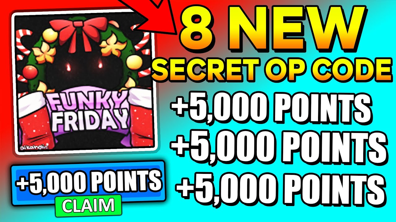 12 NEW *SECRET* CHRISTMAS Codes in FUNKY FRIDAY! 100K POINTS Roblox