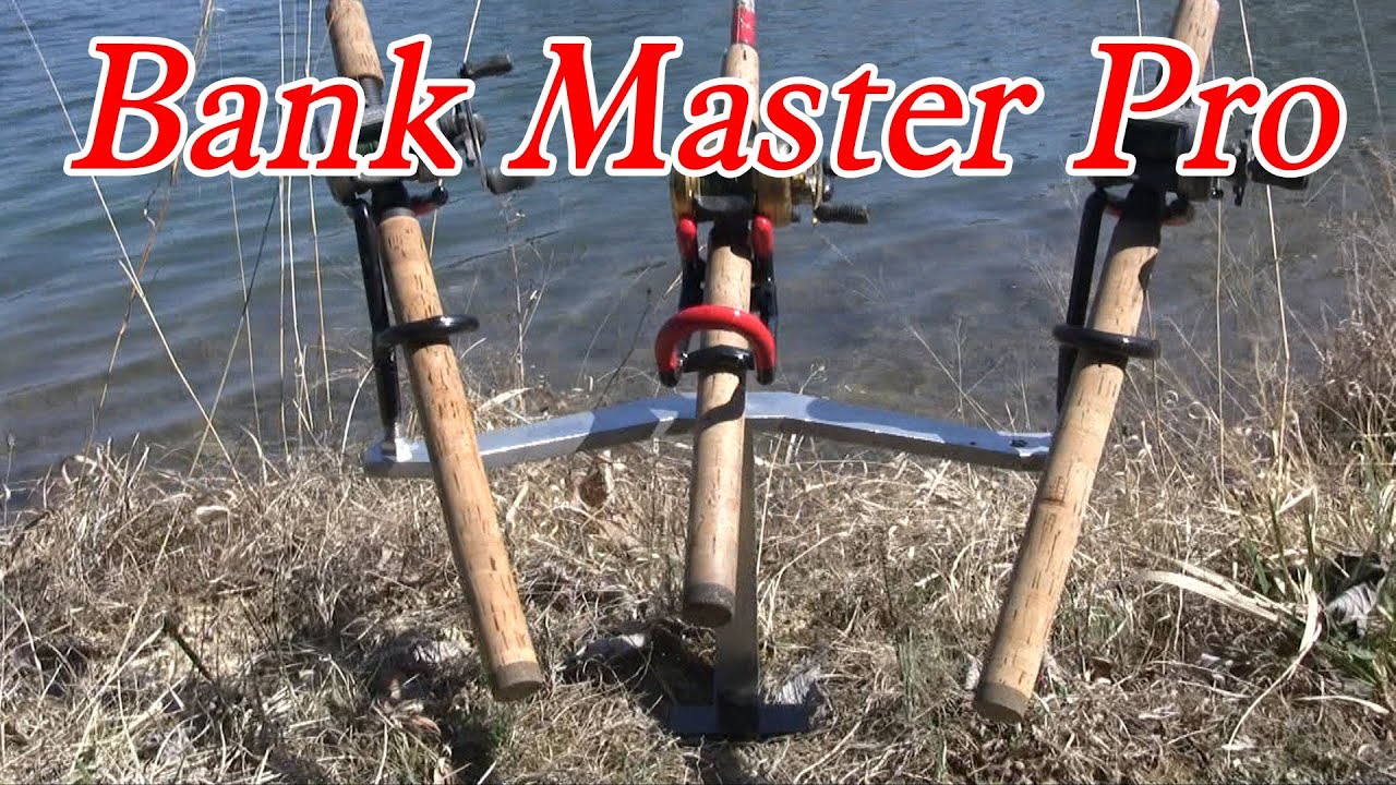 Bank fishing rod holder: "The Bank Master Pro" - YouTube