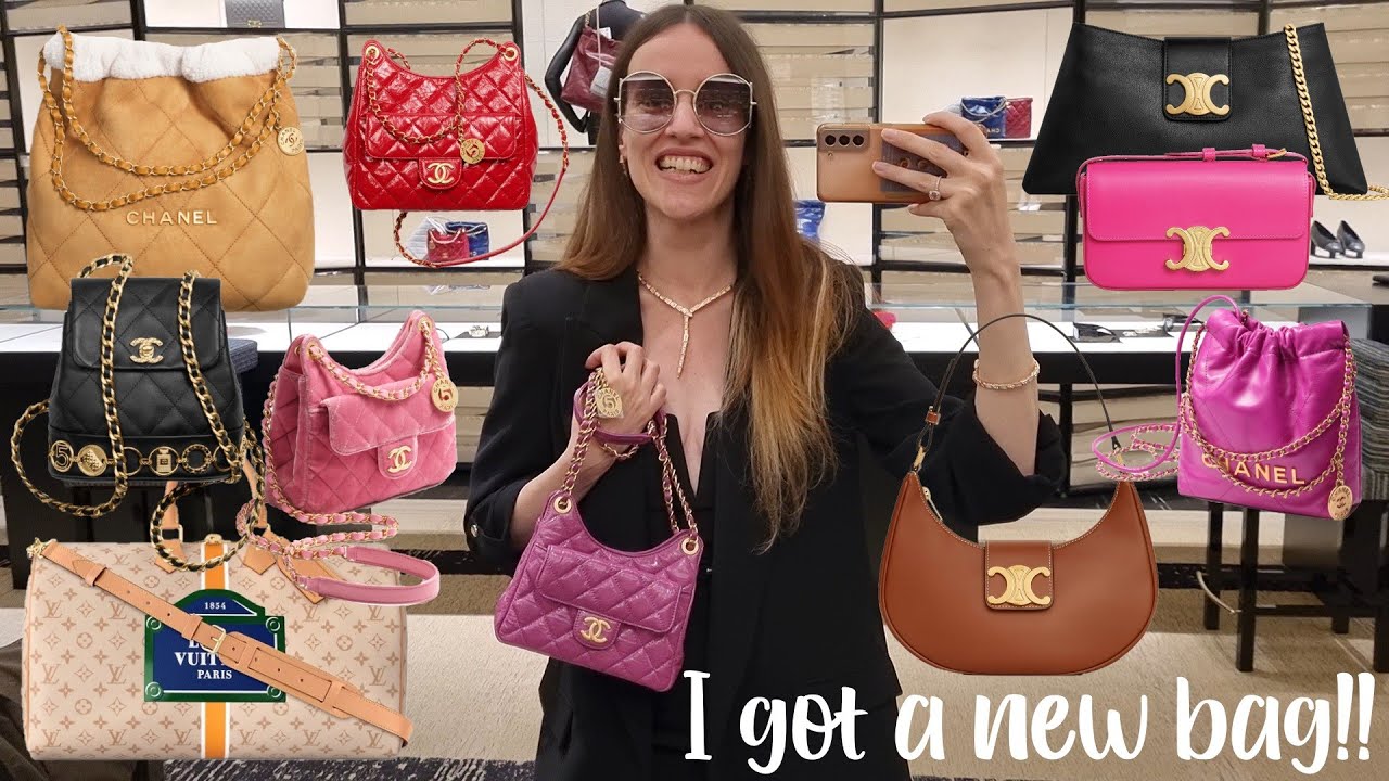 HOTTEST NEW BAGS 🔥 Chanel 23B, Celine Triomphe, Dior Toujours, LV 🔥  LONDON LUXURY SHOPPING VLOG 2023 