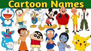Cartoon Characters Name in Hindi & English | Kids Education Video