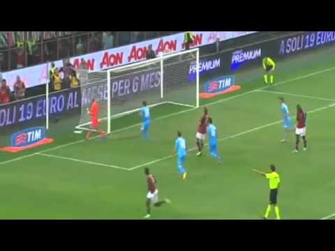 Pepe Reina Amazing Save Mario Balotelli Penalty AC Milan v Napoli HD