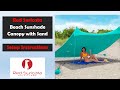 Red Suricata Family Beach Sunshade Installation / Setup Video (modeled)