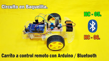 Carrito a control remoto con Arduino / Bluetooth / Android, en Baquelita