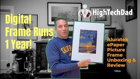 No Power Cord for 1 Year! Aluratek ePaper Frame Review & Unboxing