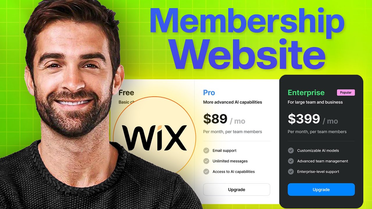 How to Create a Membership Website With Wix (2026) Tutorial for ...