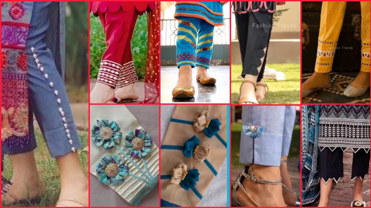 Top 70 Trouser/Capri Designing ideas 2022 | Stylish Trouser Design For Eid & summer 2022 