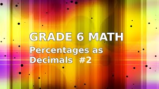 Math Lesson 3.7 - Percentages of Numbers - Alt Method