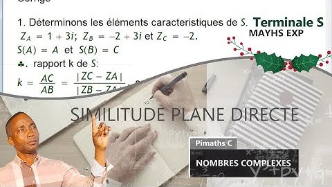nombres complexes; similitudes planes directes