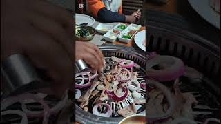 Eating Korean Food At Ain Restaurant