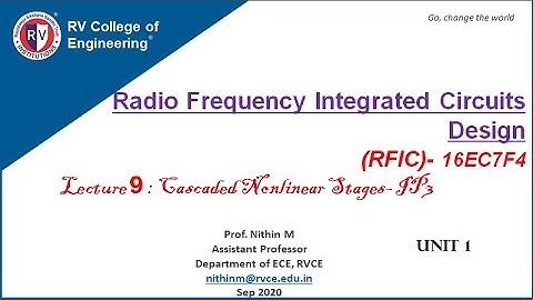 RFIC Unit 1 Lecture 9