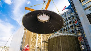 First-of-its-kind SLS Payload Adapter Finishes Assembly at NASA Marshall