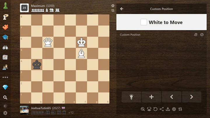 Chess puzzle find the ONLY best move for white (Queen + bishop endgame)