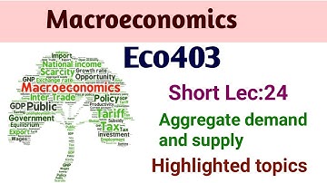 Eco403 short lecture# 24 | Eco403 lesson# 24 | Learn with Mdm | best short lectures |