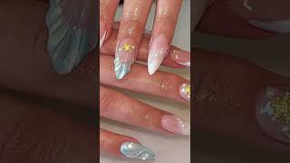 Cute summer nail ideas 🫶🏽🌴✨ #summer #preppy #beach #viralvideo #greenscreen