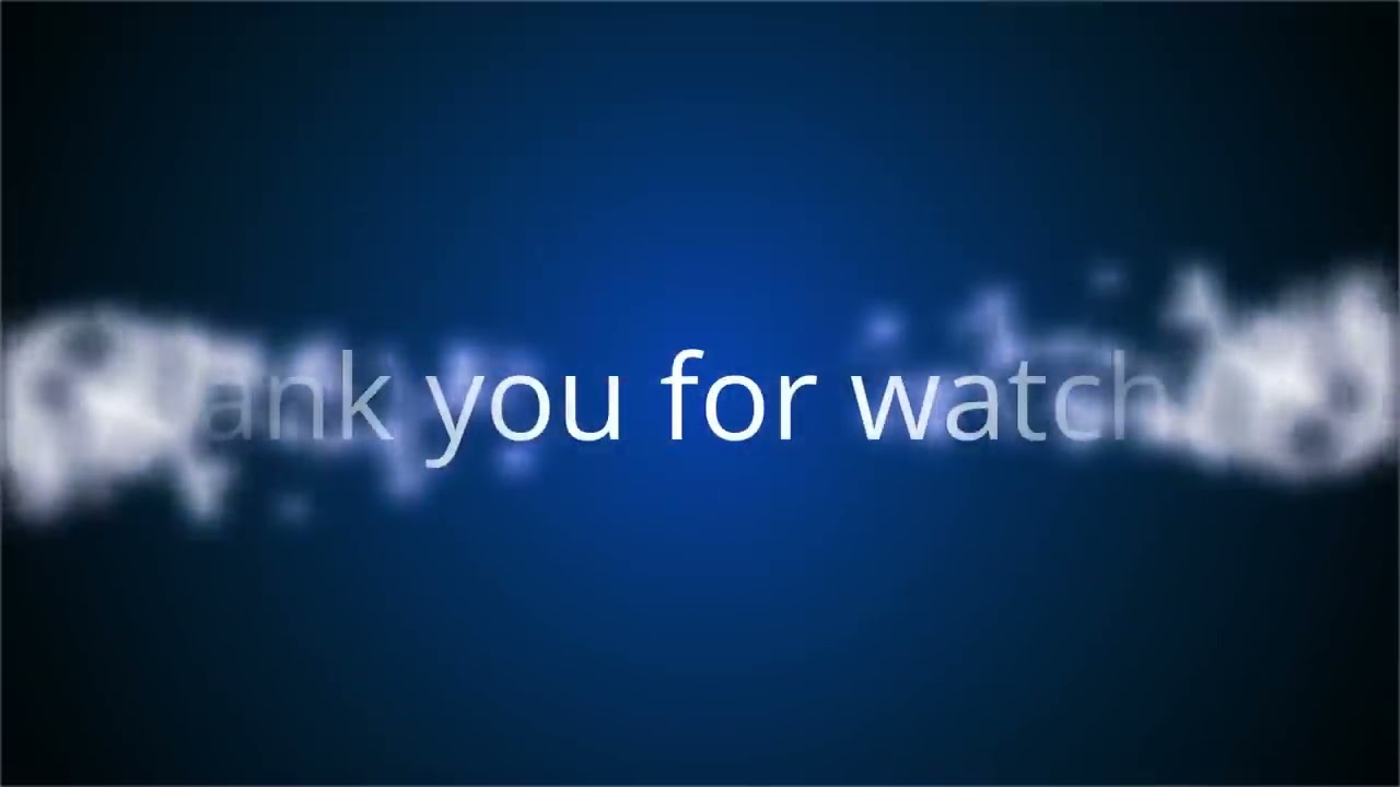 Thank you for watching - YouTube