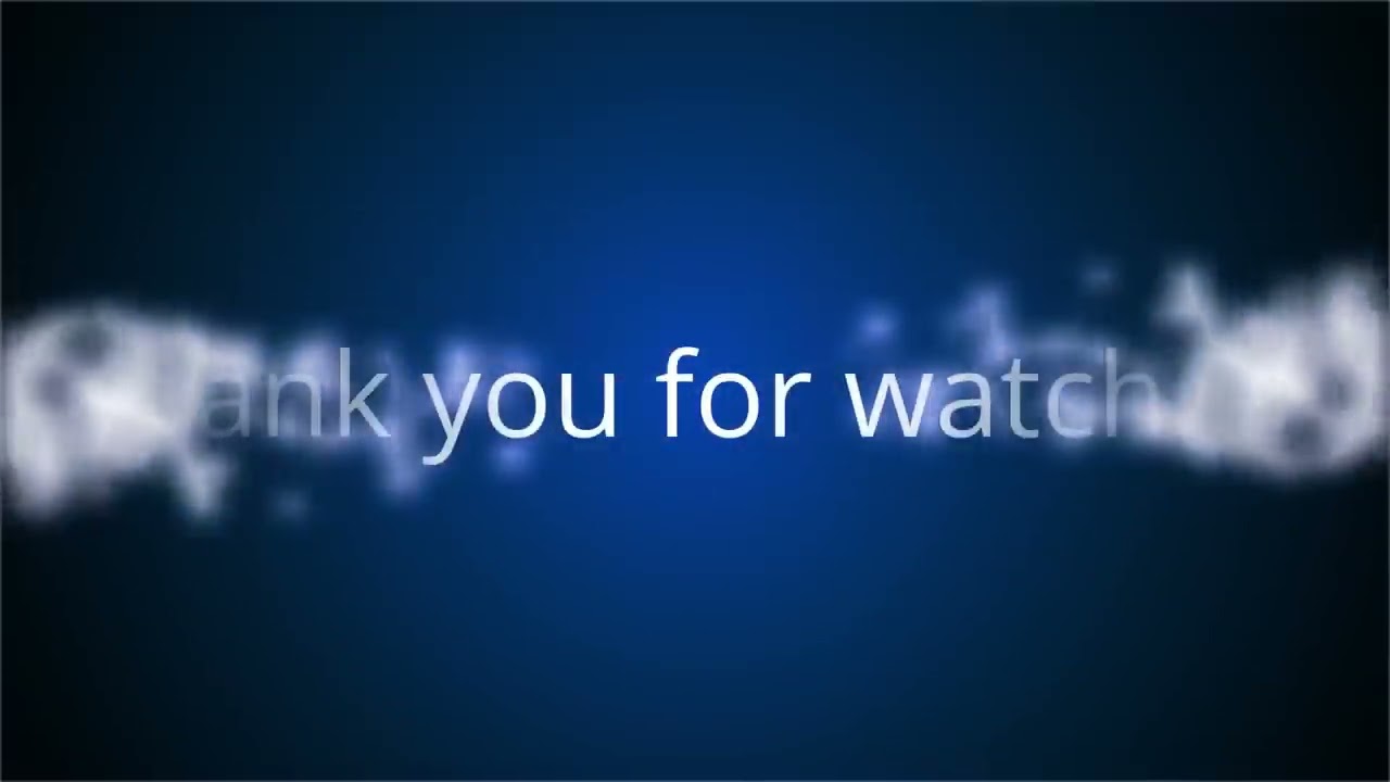 Thank You For Watching Youtube