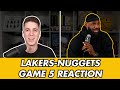 Lakersnuggets game 5 reaction what comes next for the lakers