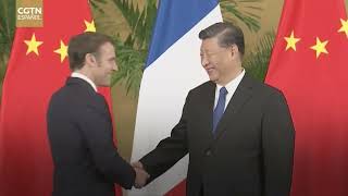 El trato amistoso de Xi Jinping con Macron
