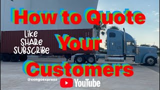 How to Quote Your Customers