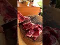 Cut frozen meat slowly to prevent blade damage and uneven slices.#najiaxin#shorts#cuts