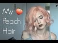 Dying & Styling My PEACH Hair | Arctic Fox | Curling Short Hair Tutorial