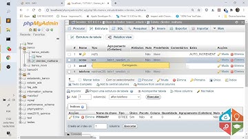 2. Criando meu primeiro Banco de Dados e minha primeira tabela no xampp