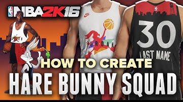 NBA 2K16 | How to Create the Jordan Hare Bunny team for MyTeam + PRO-AM