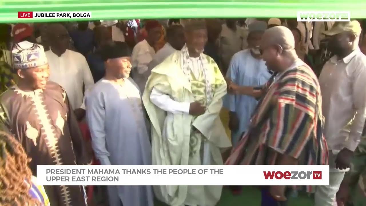 LIVE FROM JUBILEE PARK, BOLGA | President John Mahama's Thank You Visit to the Upper East | WoezorTV