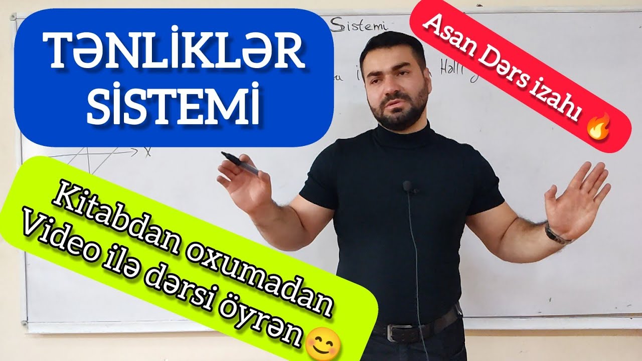 🔥 İkidəyişənli xətti tənliklər sistemi . Asan dərs izahı #riyaziyyat #abituriyent #dim #blok #sınaq