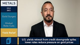 Gold rallies as China and Australia cut rates, Treasury yields retreat. 5/20/25