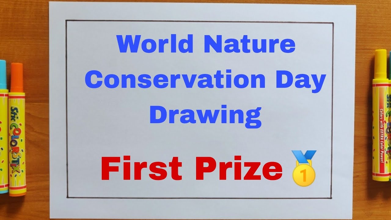 Conservation Drawing Example World Nature Conservation Day Drawing| Save Nature Drawing | Nature ...