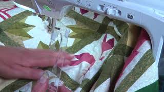 Quilting a large Quilt on a Domestic Machine using templates
