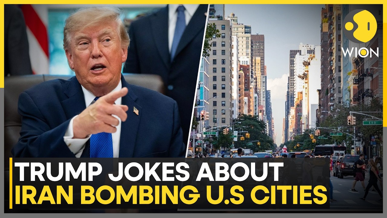 ⁣US-Iran War: Donald Trump Jokes About Iran Bombing US Cities  | WION News