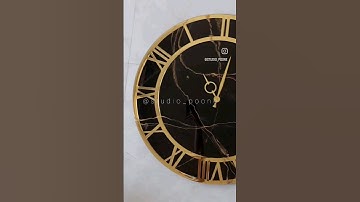 resin art clock resin clock resin wall clock from resin tutorial#resin#art#ahorts#diy how make resin