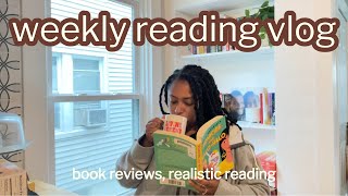 how much i realistically read in a week | weekly reading vlog