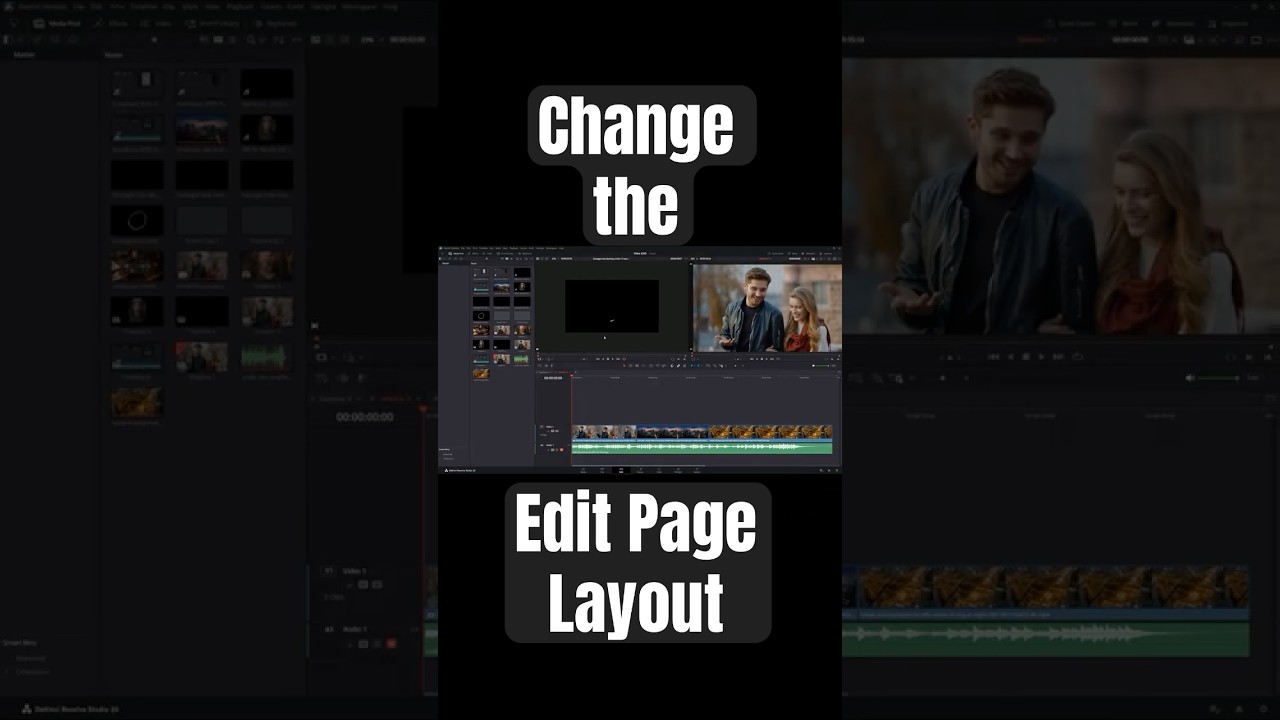 Customize Your Edit Page UI Layout - DaVinci Resolve
