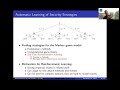 Finding Effective Security Strategies through Reinforcement Learning and Self-Play - Kim Hammar