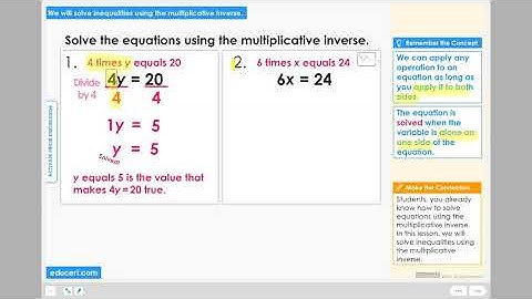 Lesson 3.6 - Solve Inequalities - Multiplicative Inverse (Activate Prior Knowledge)