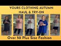 Over 50 Plus Size Fashion: Yours Clothing Haul & Try On For Autumn