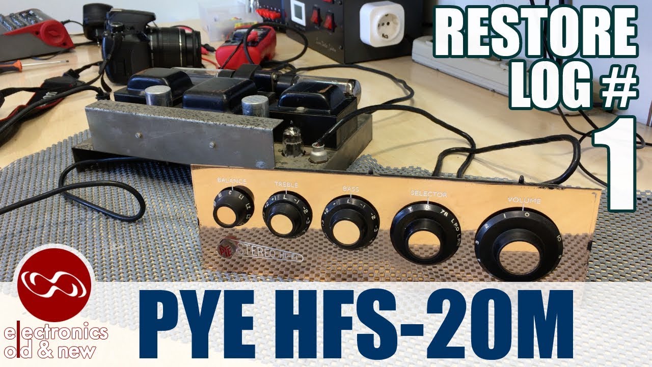 Pye Mozart HFS-20M Stereo Hi-Fi amplifier restoration - part 1 Pye Mozart HFS-20M Stereo Hi-Fi amplifier restoration - part 1